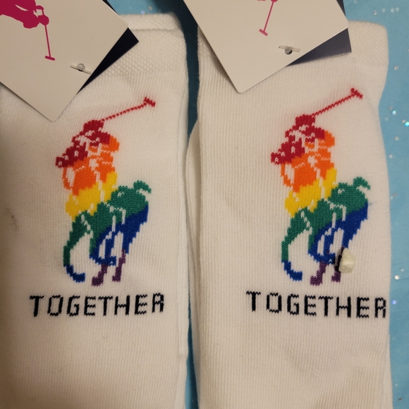 Polo Ralph Lauren Other - NWT~ POLO Ralph Lauren Pride Crew Socks 2 Pr! ~ Stonewall ~ Unisex ~ FINAL PRICE